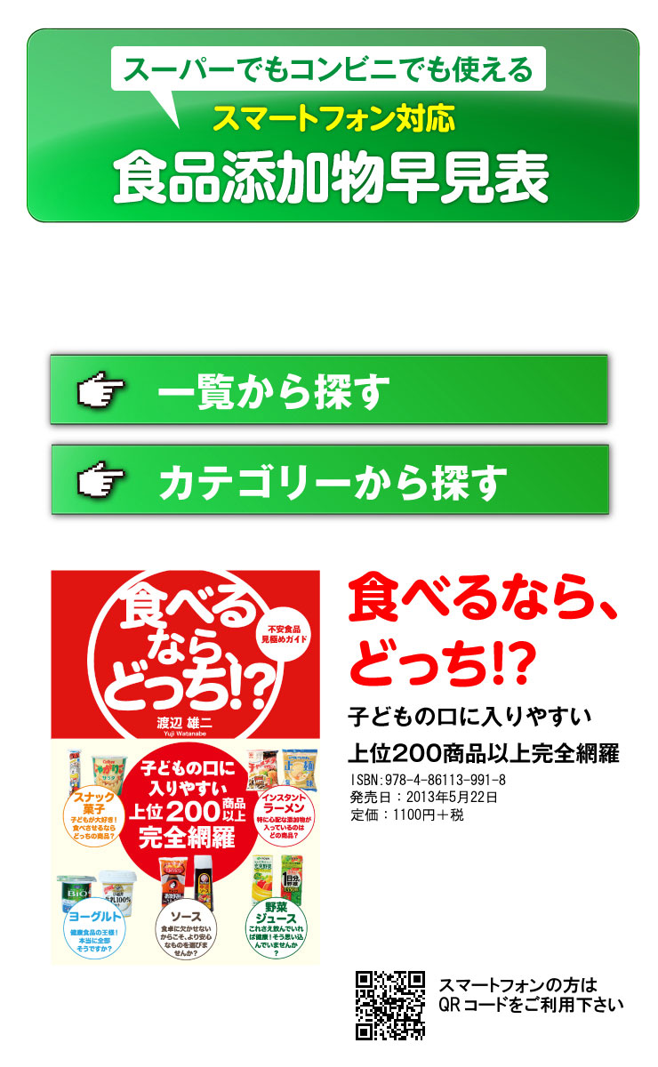 サンクチュアリ出版 渡辺雄二（著） 食べるならどっち！？